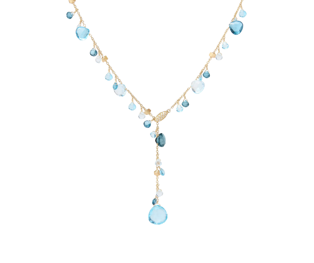18K Gold Paradise Mixed Topaz Lariat Necklace cb2586-b_tp01_02 Marco Bicego