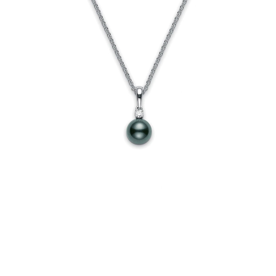 Mikimoto Black South Sea & Diamond Necklace PPS902BDW